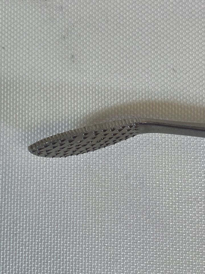 ZIMMER 1875-01 Orthopedic Rasp Heavy 12" Handle 1" Angled Tip Podiatry — photo 5
