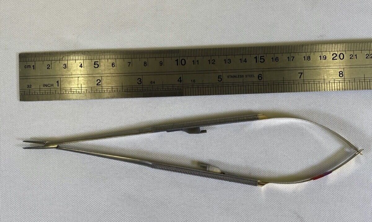 SYMMETRY SURGICAL 32-490 w/ Lock Round Handle 8.25" Jacobson T/C Needle Holder Straight — photo 8