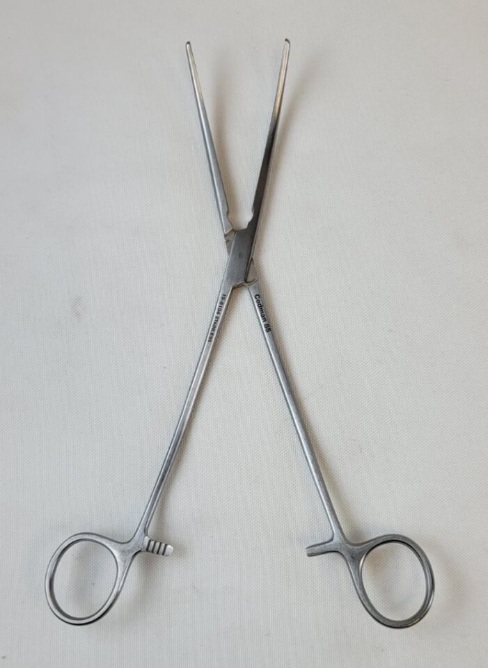 CODMAN 19-8104 Crafoord Coarctation Clamp Curved Jaws 9.5" Cardio CVOR Set of 4 — photo 12