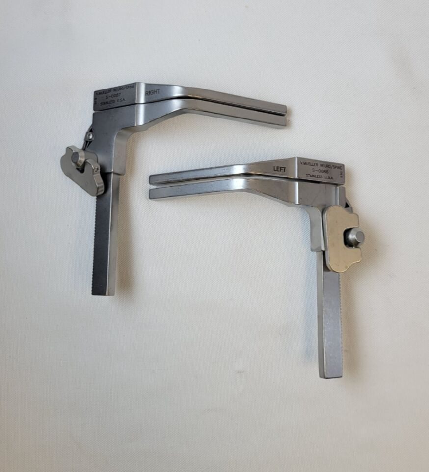 V. MUELLER S-0086 & S-0087 , Right & Left Shadow-Line Spinal Distractor Set