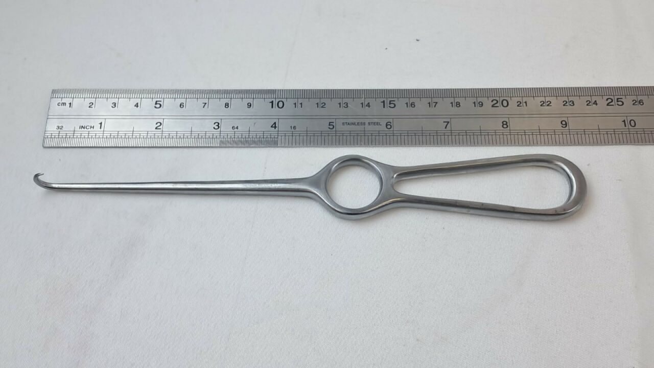 MILTEX 11-502 Volkman Hook Retractor Single Sharp Hook Ring Handle 8.5" — photo 5