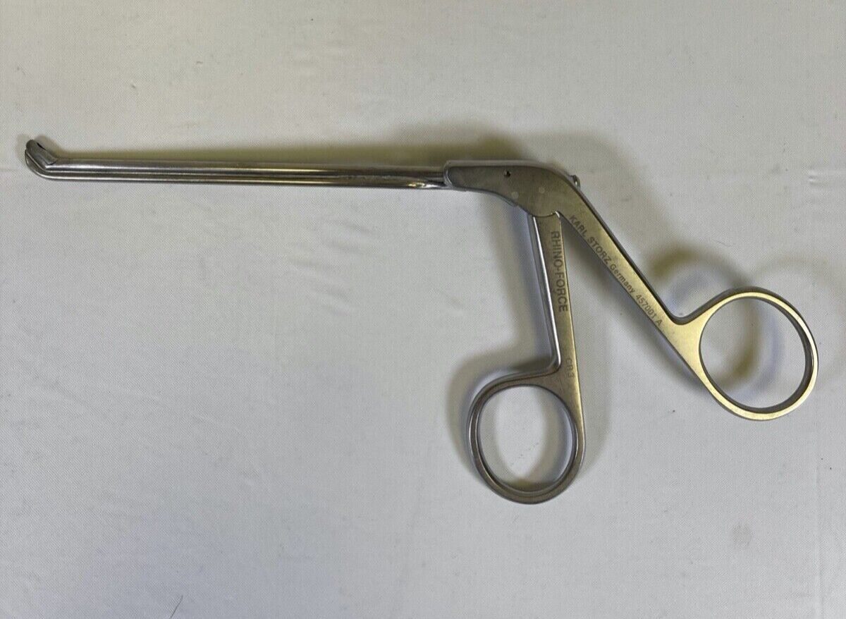 KARL STORZ 457001A Rhinoforce Weil Blakesley 45deg Jaws Size 1 Suction ENT Forcep