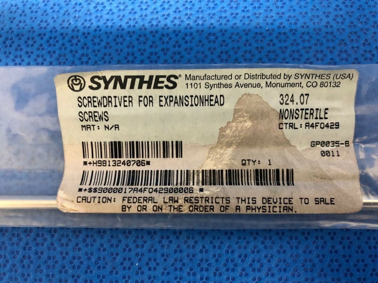 SYNTHES 324.07 Driver Shaft for Expansion 4 /4.35 mm — photo 2