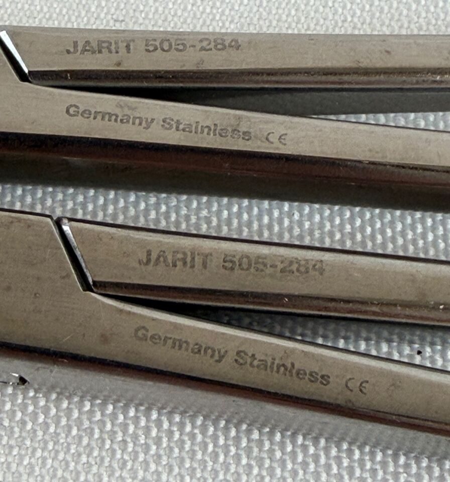 JARIT 505-284 Pair of Z Hysterectomy Forceps Straight 10" OBGYN — photo 2