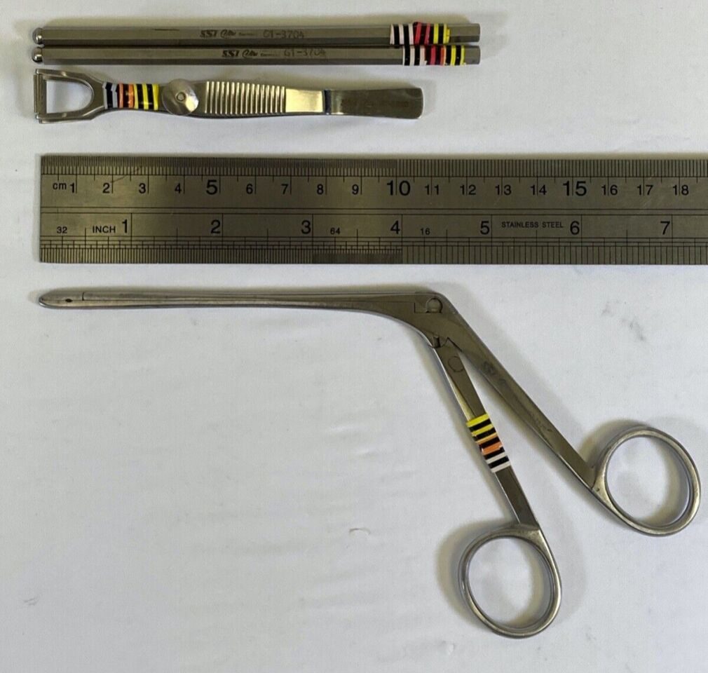 SSI ULTRA 63-2020 Takahashi 2.5mm x 8mm & Cottle Columella Clamp ENT Set of 4 — photo 10