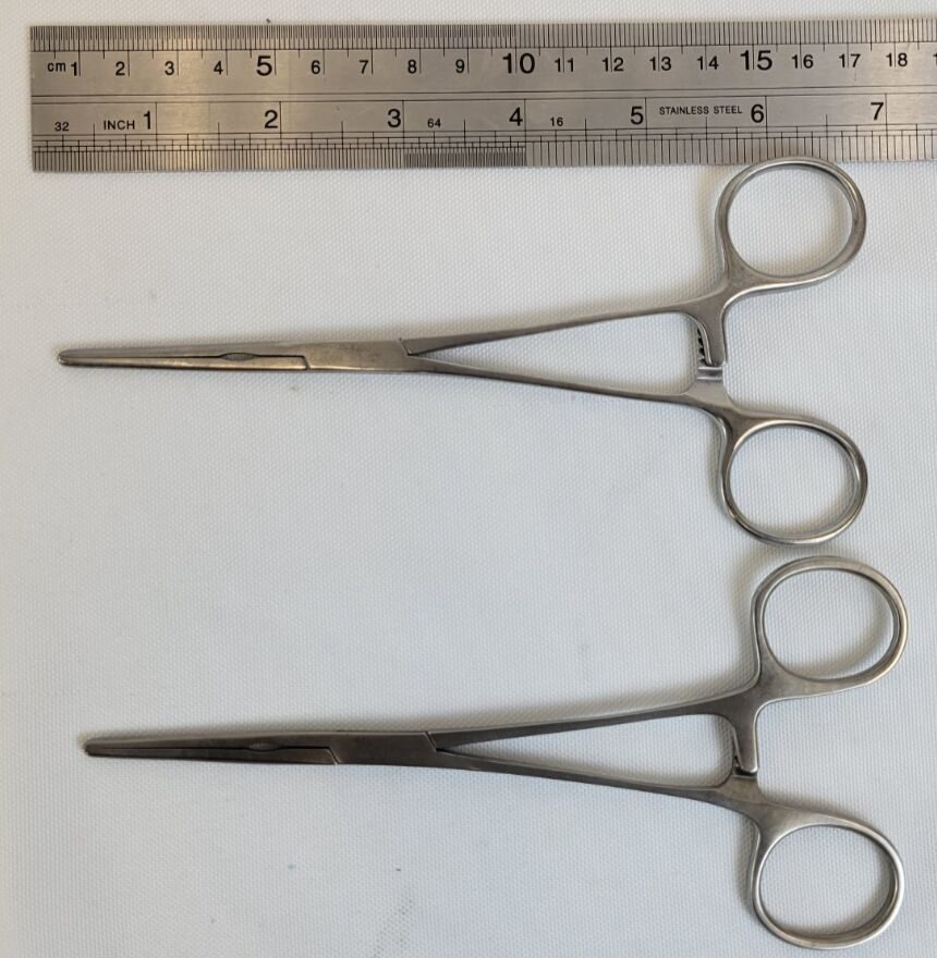PILLING 35-4720 Miniature Pediatric Clamp Straight DeBakey Jaw Serrated — photo 7