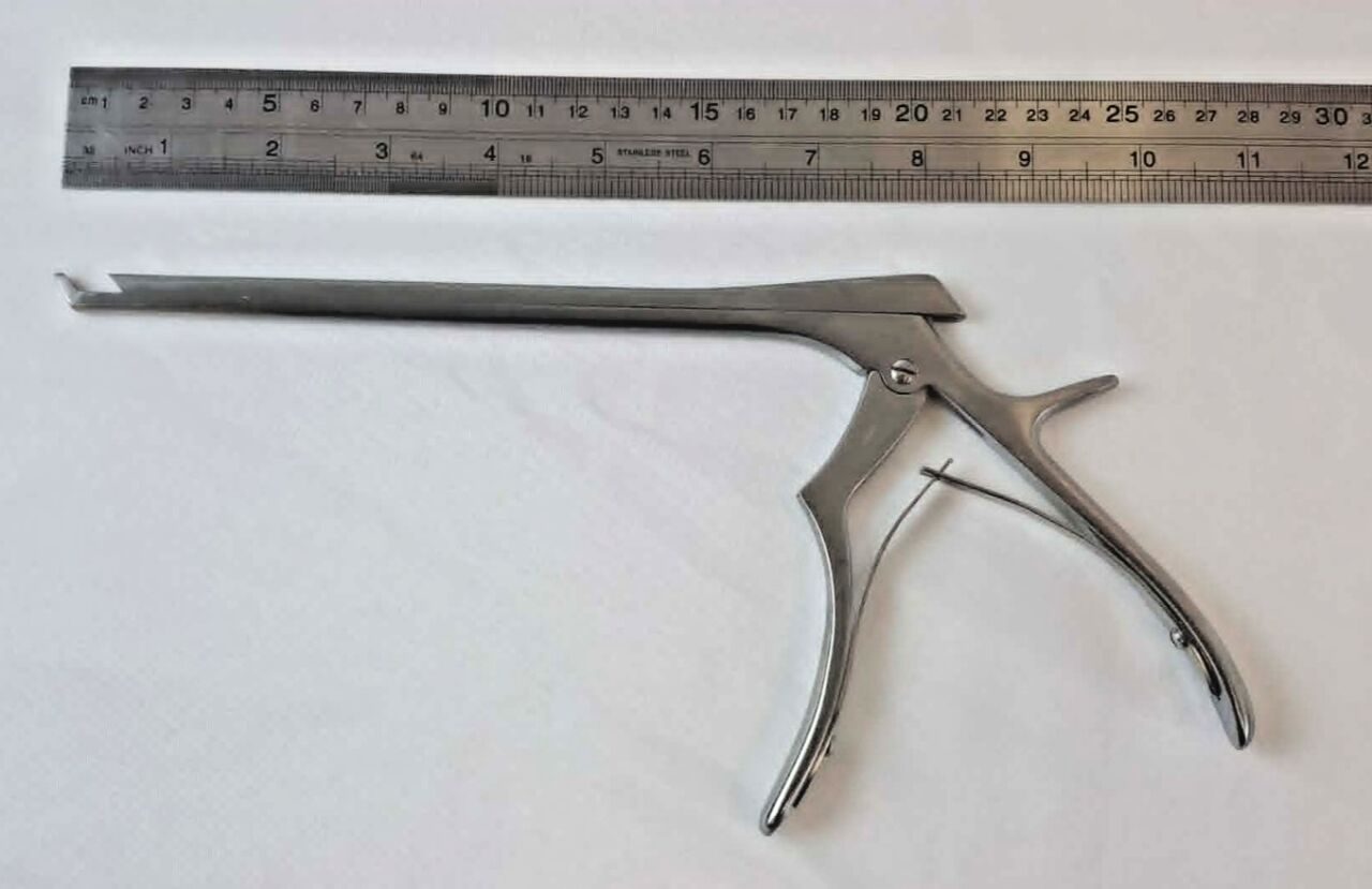 JARIT 281-063 Kerrison Laminectomy Rongeur 5mm 40deg Up Bite 7-7/8" — photo 5