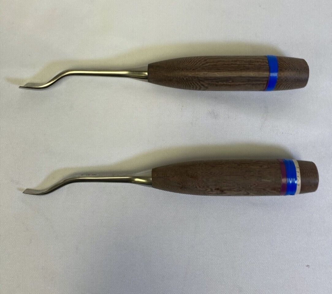 DOWNS ENGLAND JJ-395-06-0 & 395-16-X 6mm & 16mm Offset Orthopedic Gouges Set — photo 1