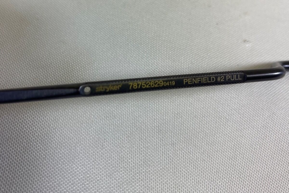 STRYKER 78752629 Penfield #2 Dissector Push Pull Bayonet Black 11" Neuro Spine — photo 2