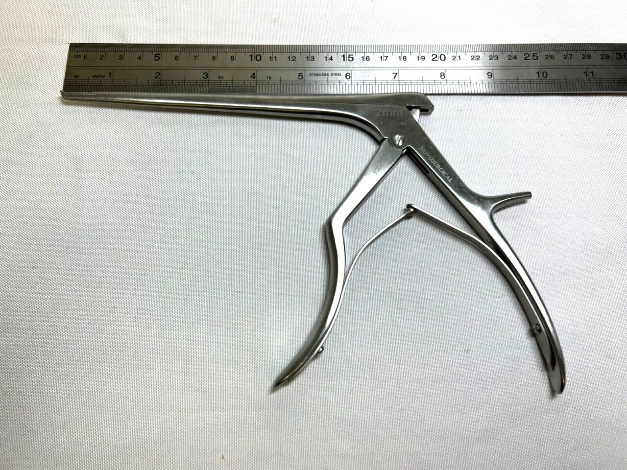 NOVO SURGICAL 5705-52 Laminectomy Kerrison Rongeur 2mm X 40deg Up — photo 5