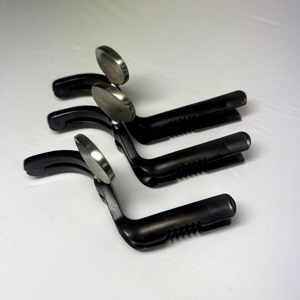 RUGGLES Various Set of 3 Transsphenoidal Speculum Black Coated Right Angled — photo 6