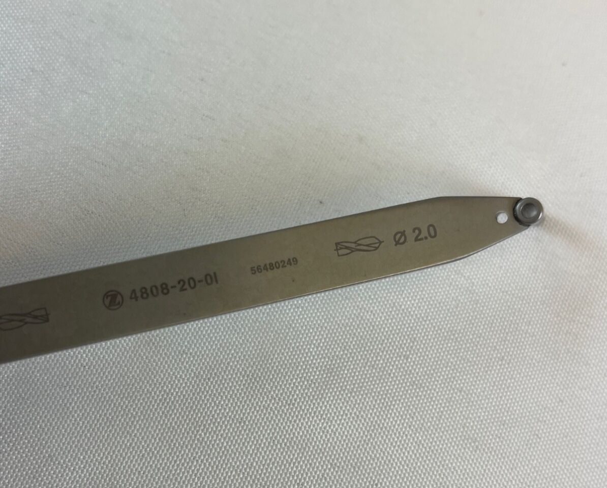 ZIMMER 4808-20-01 1.5mm & 2.0mm Double Drill Guide — photo 2