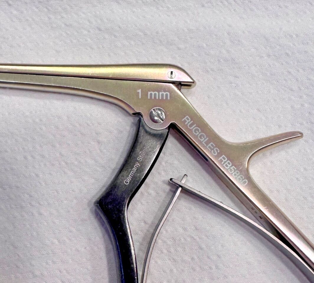 RUGGLES INTEGRA RB5860 Kerrison Rongeur 7" Ultra-Coat Micro Angled Up 40deg — photo 2