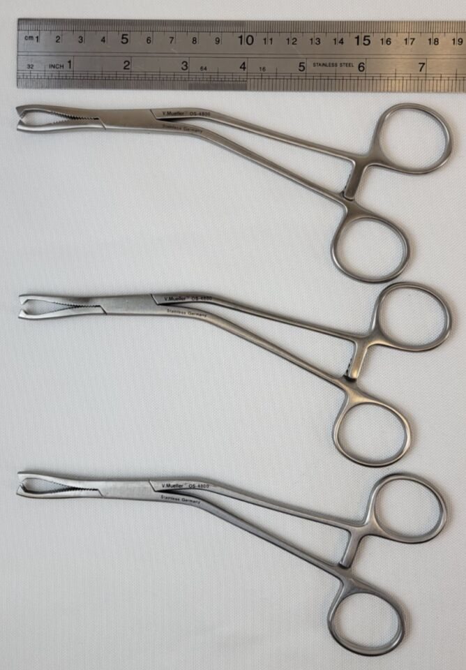 V. MUELLER OS-4800 Dingman Bone Holding Forceps Set of 3 — photo 8
