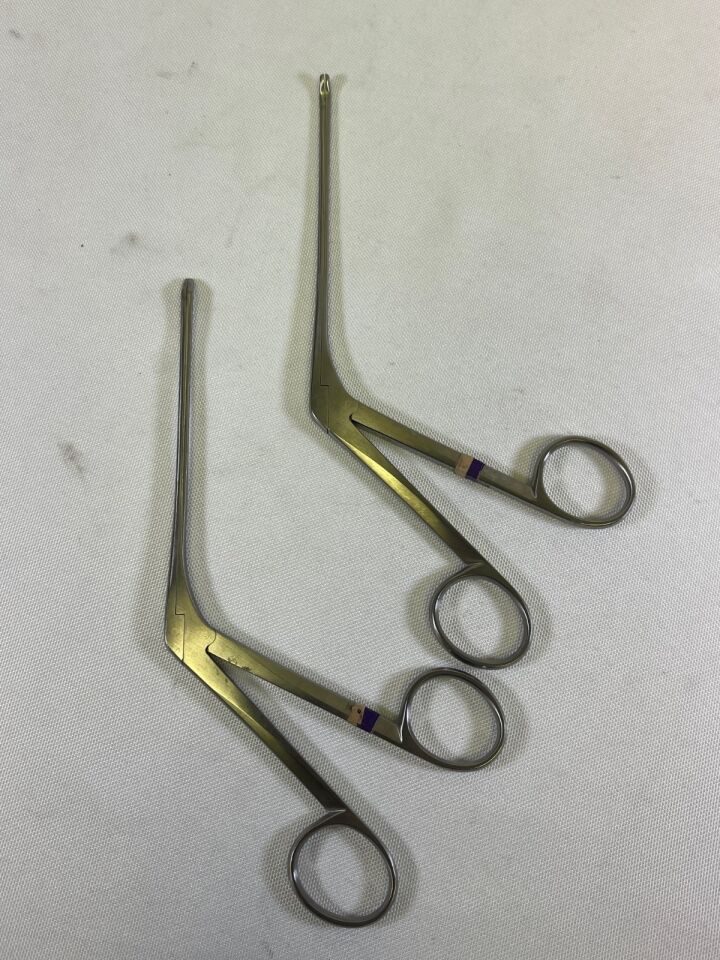 RICHARDS OLYMPUS 23-0732 & 23-0733 Weil Blakesley Forceps L&R 30deg Tip 2.5X5.5mm — photo 4