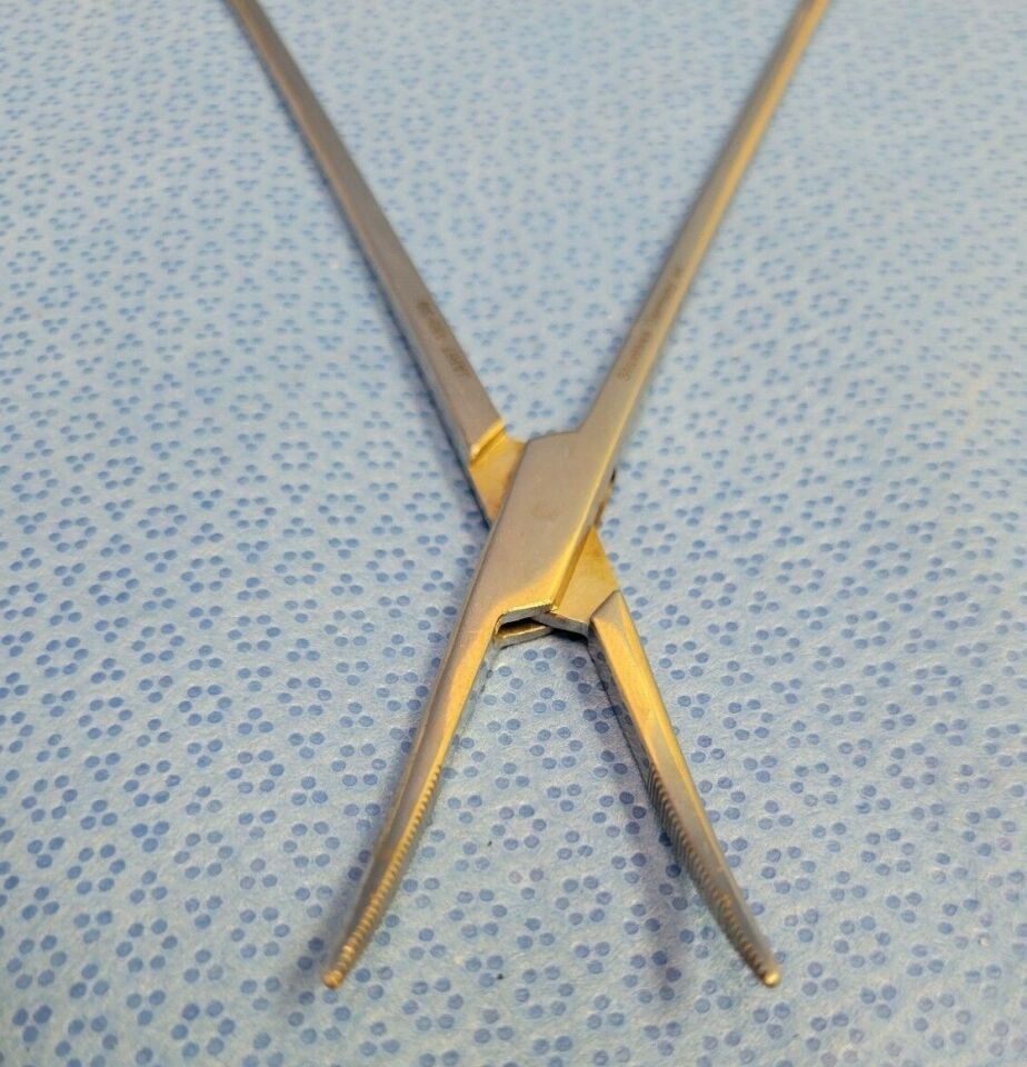 JARIT 450-310 Serrated Jaw Half Curved Schnidt Tonsil Forceps 7.5" — photo 4