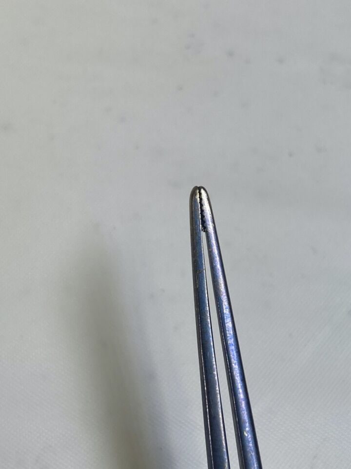 LEIBINGER 64-00116 Titanium 6" Holding Forceps Serrated Jaws Maxillofacial CMF — photo 6