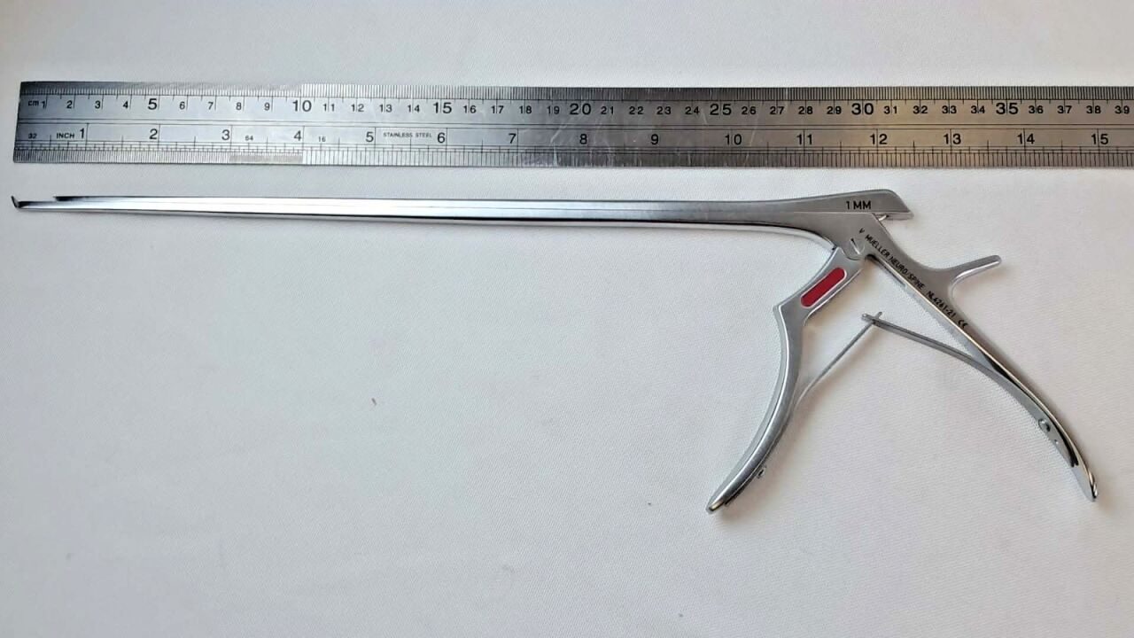 V. MUELLER NL4261-21 ChromaLine II 1mm x 40deg x 12" Kerrison Rongeur — photo 5