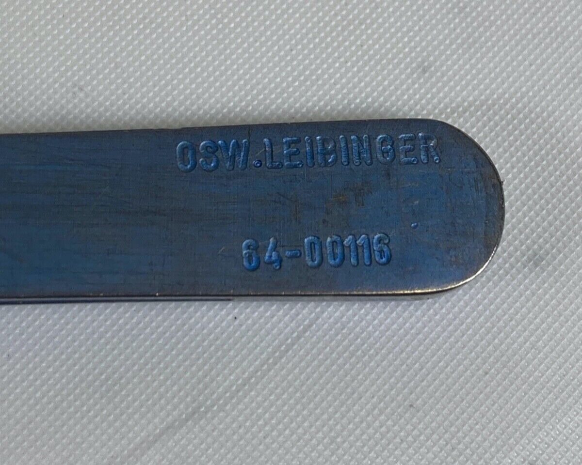 LEIBINGER 64-00116 Titanium 6" Holding Forceps Serrated Jaws Maxillofacial CMF — photo 2