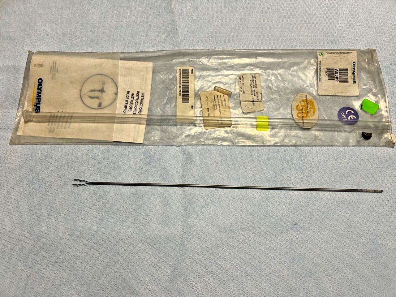 OLYMPUS A5389 Laparoscopic Kleppinger Tweezer Forcep w/ Bipolar Jaws