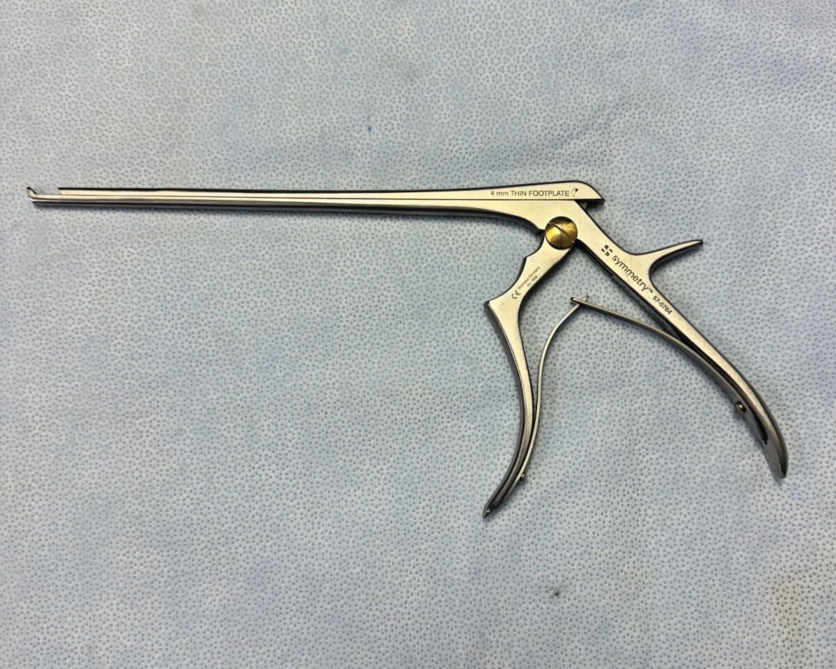 SYMMETRY 57-0764 Cervical Kerrison Rongeur 40deg X 4mm UpBite Thin Footplate — photo 1