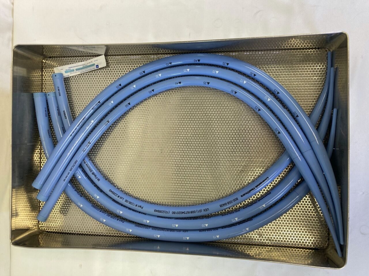 MEDOVATIONS 60FR-50Fr M-Flex Blue Silicone Maloney Tapered Esophageal Bougie Set — photo 9