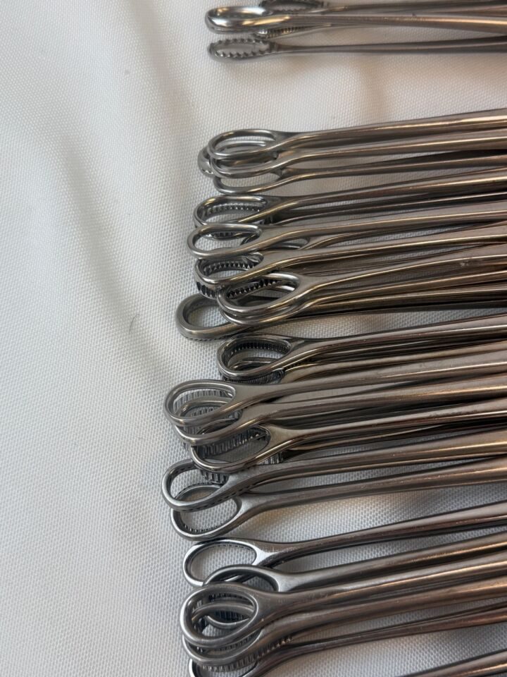 JARIT Foerster Sponge Forceps 7" & 9.5" Lot of 56 w/ Stringer — photo 9