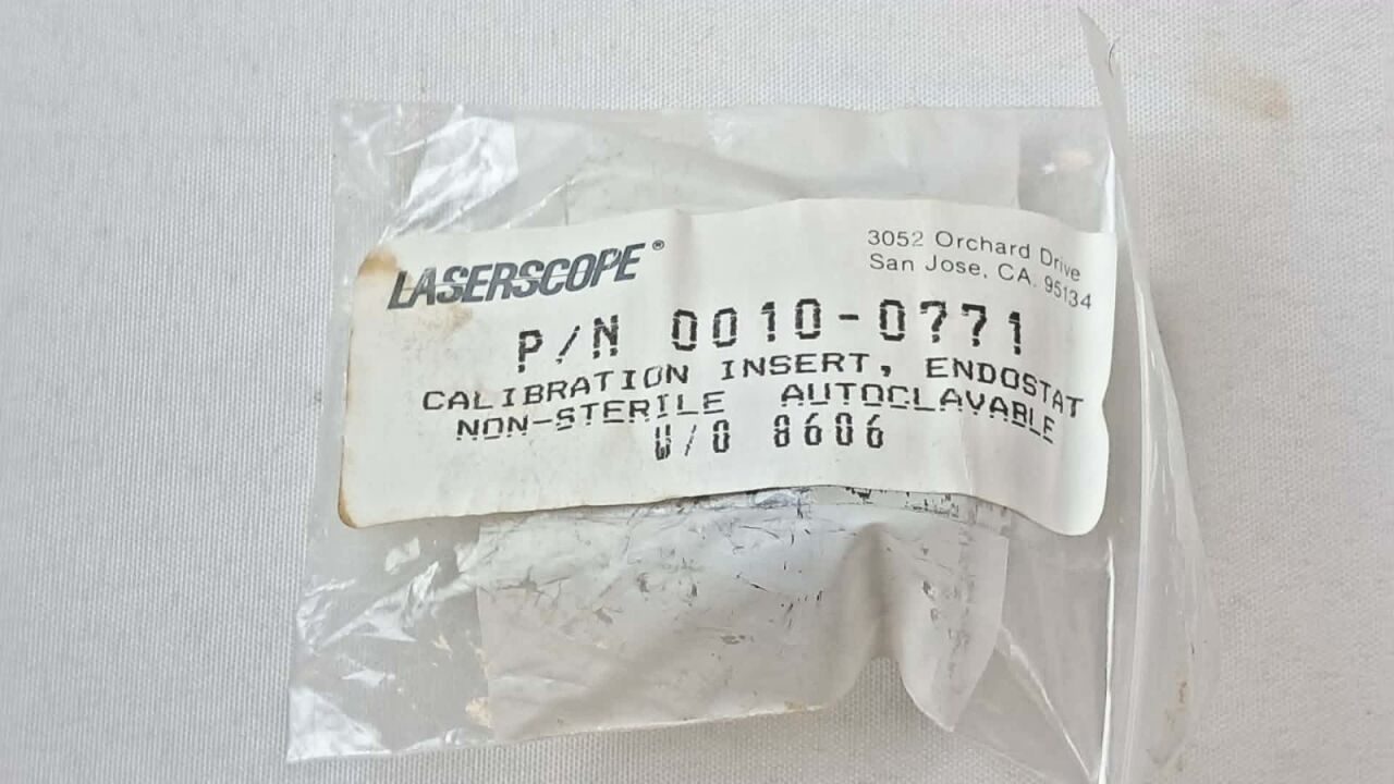 LASERSCOPE 0010-0771 Calibration Insert Endostat Autoclavable