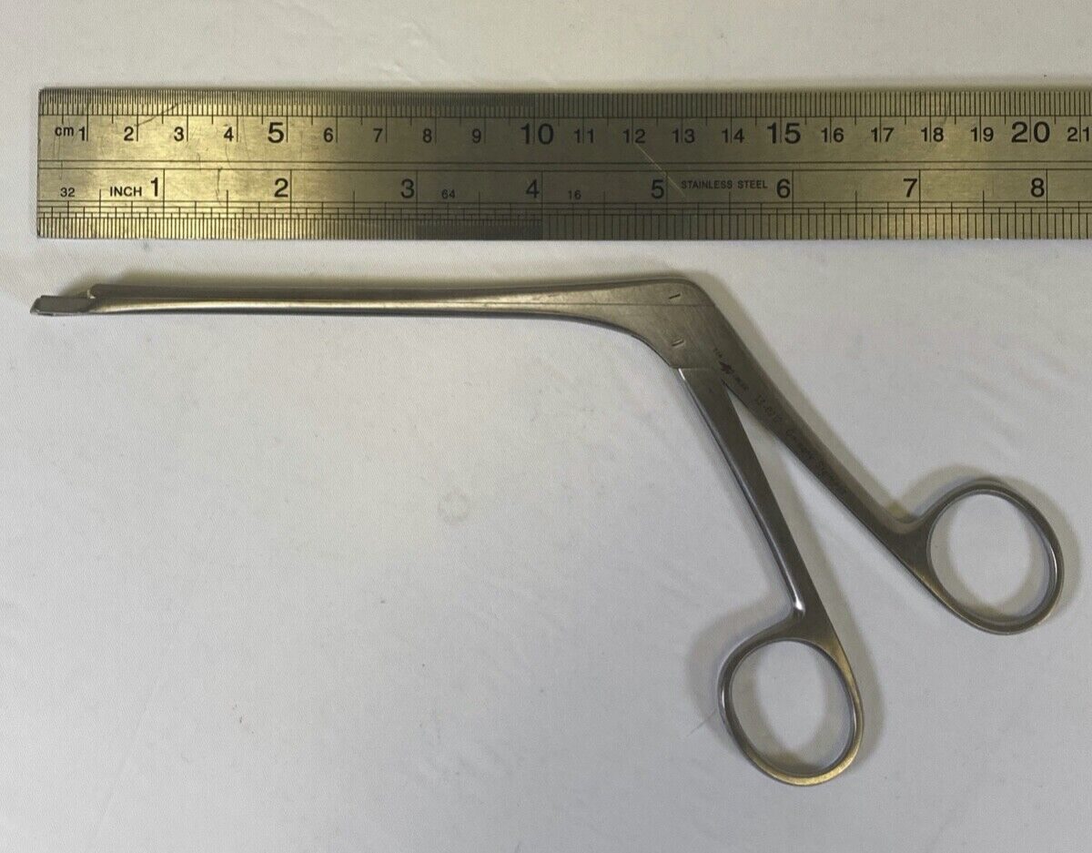 ADLER SURGICAL 53-0212 Adenoid Punch Forceps Straight Triangular 10mm Jaw ENT — photo 8