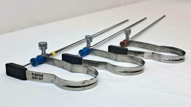 R. WOLF 5mm U-Handle Lot of 3 Laparoscopic Grasping Forceps Set — photo 3