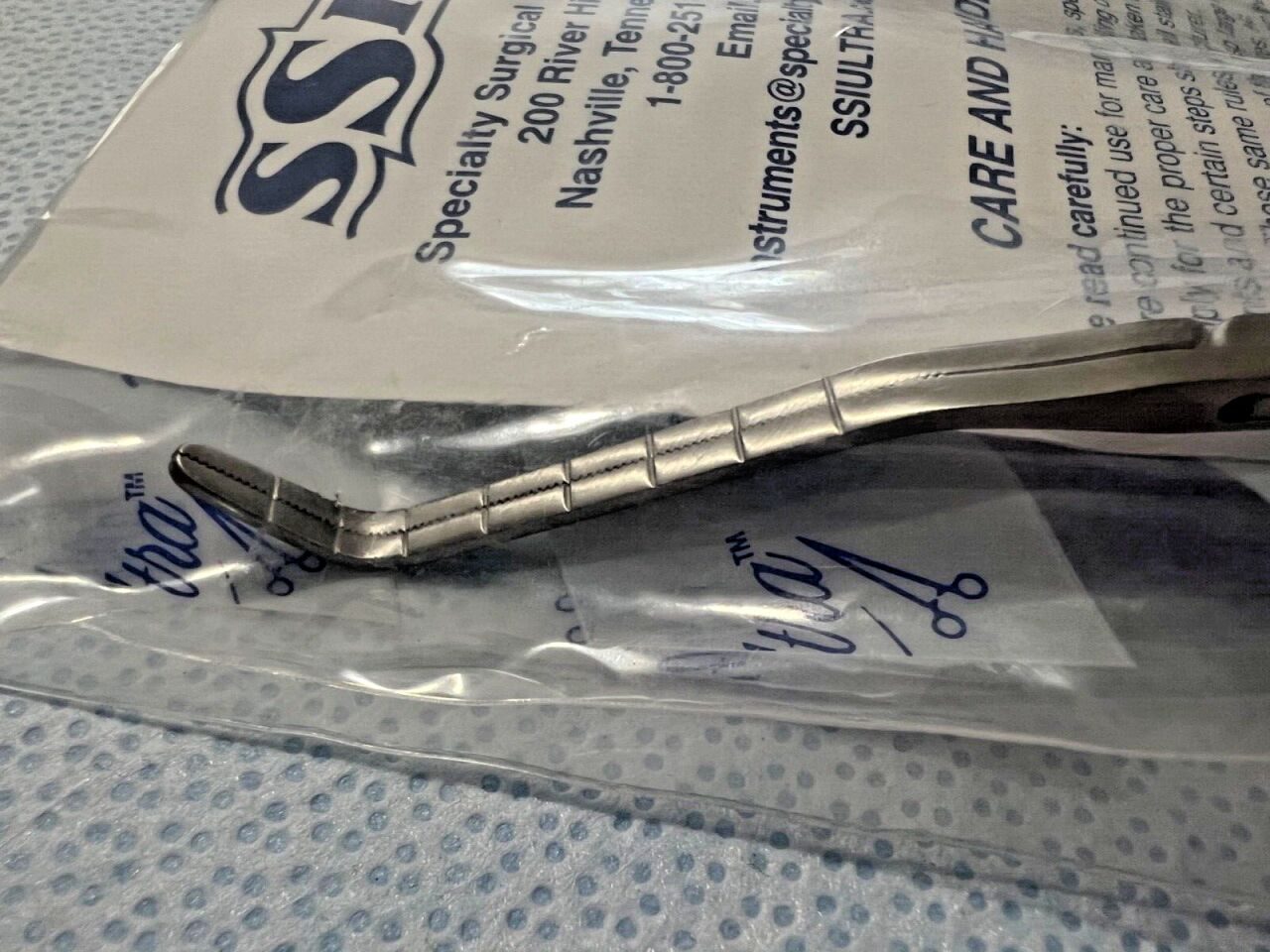 SYMMETRY 55-5064 Kartchner Carotid Artery Clamp Serrated Jaws 6-1/2" Length — photo 2