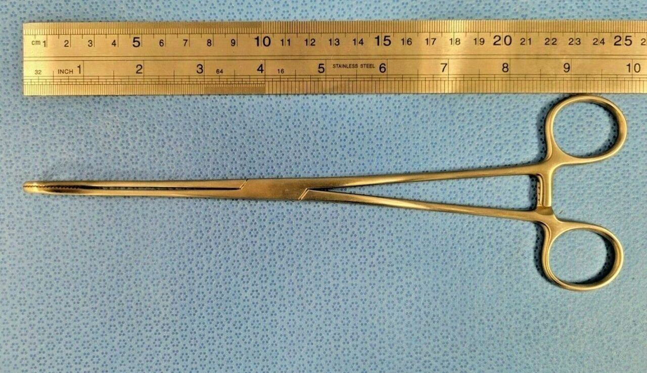 MEDLINE MDS1617025 Foerster Sponge Forcep, Straight Serrated, 9.75" — photo 6