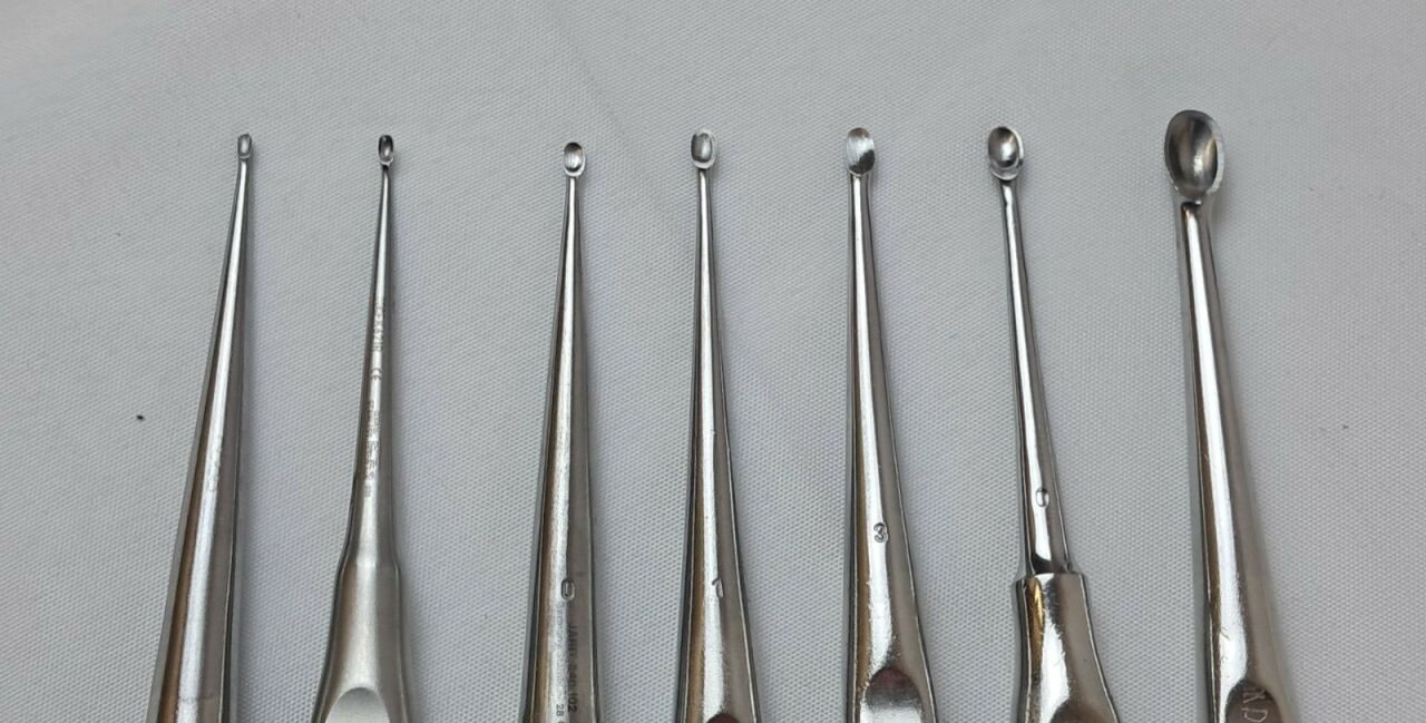 INTEGRA  7pc Bruns Straight Oval Cup Bone Curette Set — photo 2
