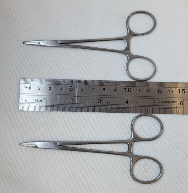 MILTEX 8-7 & 8-8 Set of 2 Webster/Halsey Needle Holders Smooth Jaws — photo 16