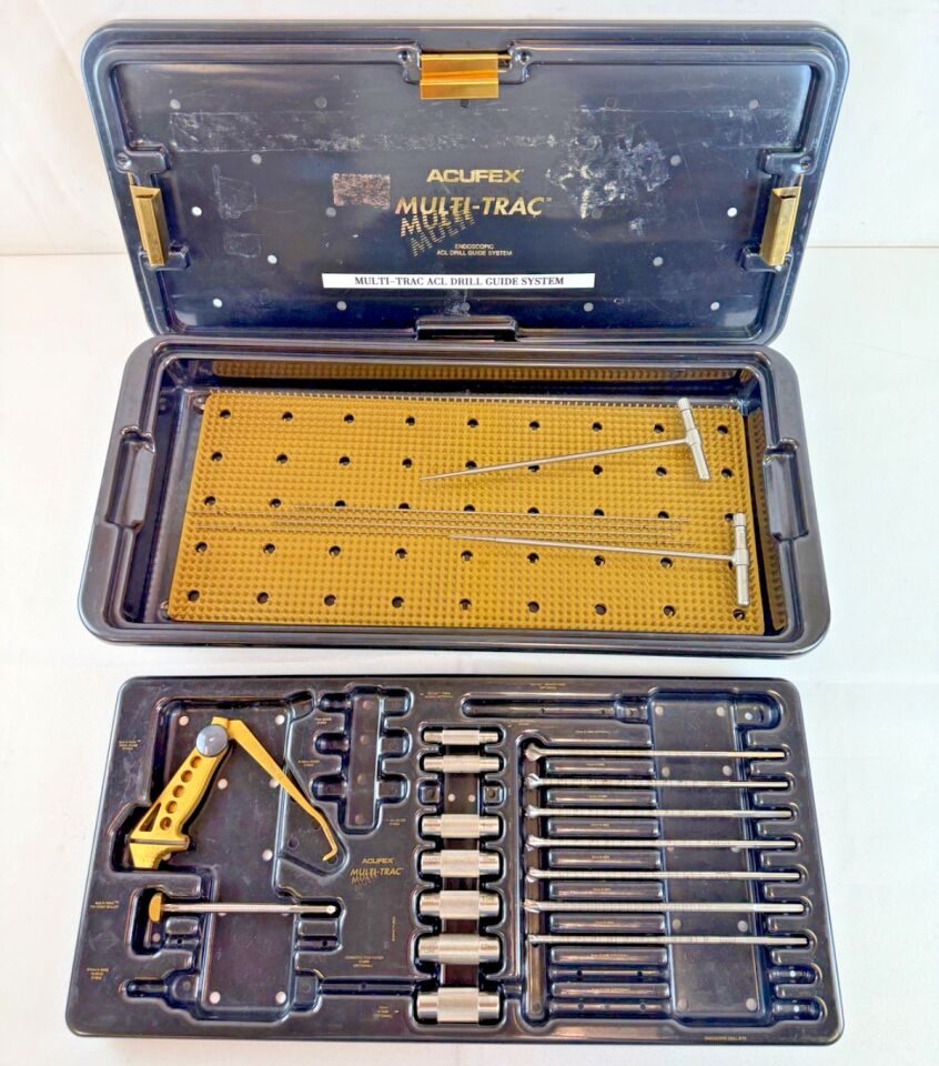 ACUFEX Multi Trac Endoscopic ACL Drill Guide System Director Elbow Aimer w/ Case