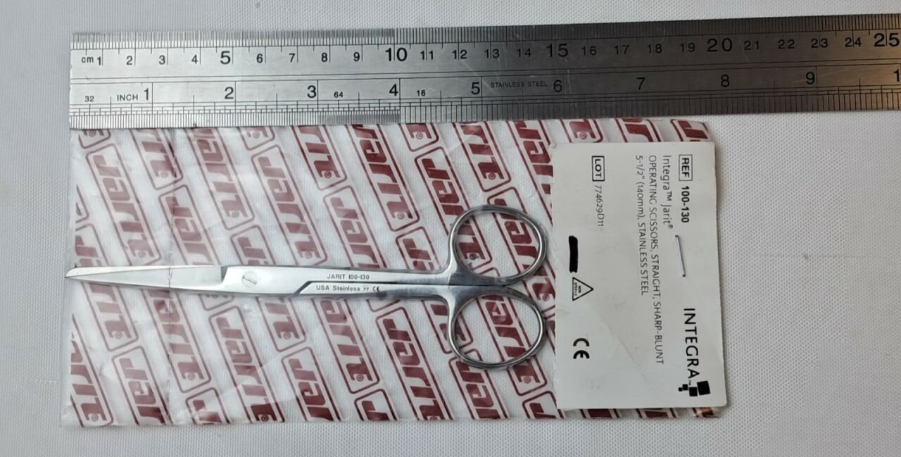 INTEGRA #100-130 Operating Scissors Straight Sharp-Blunt 51/2" — photo 4