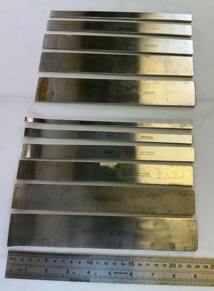 JARIT Straight & Curved Lambotte Osteotomes Set of 11 w/ Case — photo 8