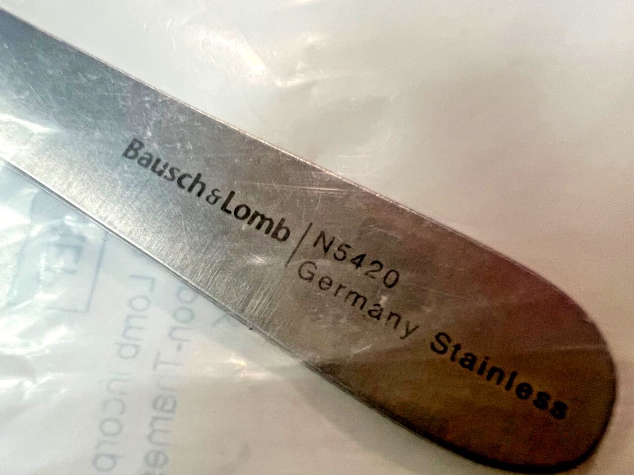 BAUSCH & LOMB N5420 Brown-Adson Tissue Forceps w/ Parallel Teeth 4.8" Length — photo 2
