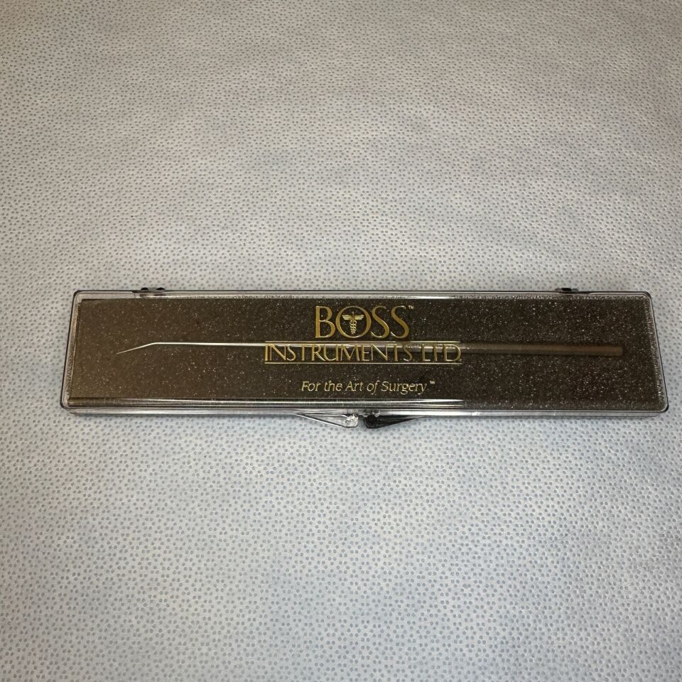 XOMED 90-3313 Elevator Gimmick 1x12mm tip angled 15deg 6 1/2" — photo 4