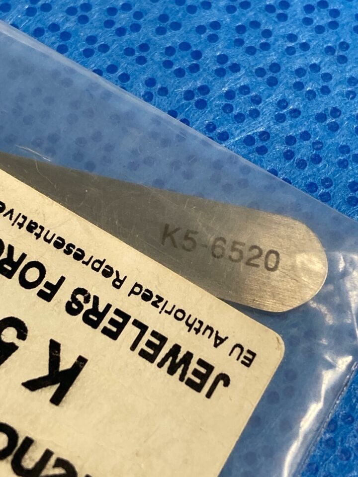 KATENA K5-6520 Jewelers Forcep #3-C Straight Delicate — photo 3
