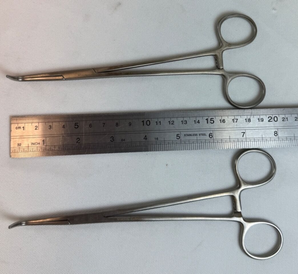 JARIT INTEGRA 305-295 Kantrowitz Thoracic Forceps 90deg Angle 7.75" Pair of Kantrowitz Thoracic Forceps CVOR — photo 7