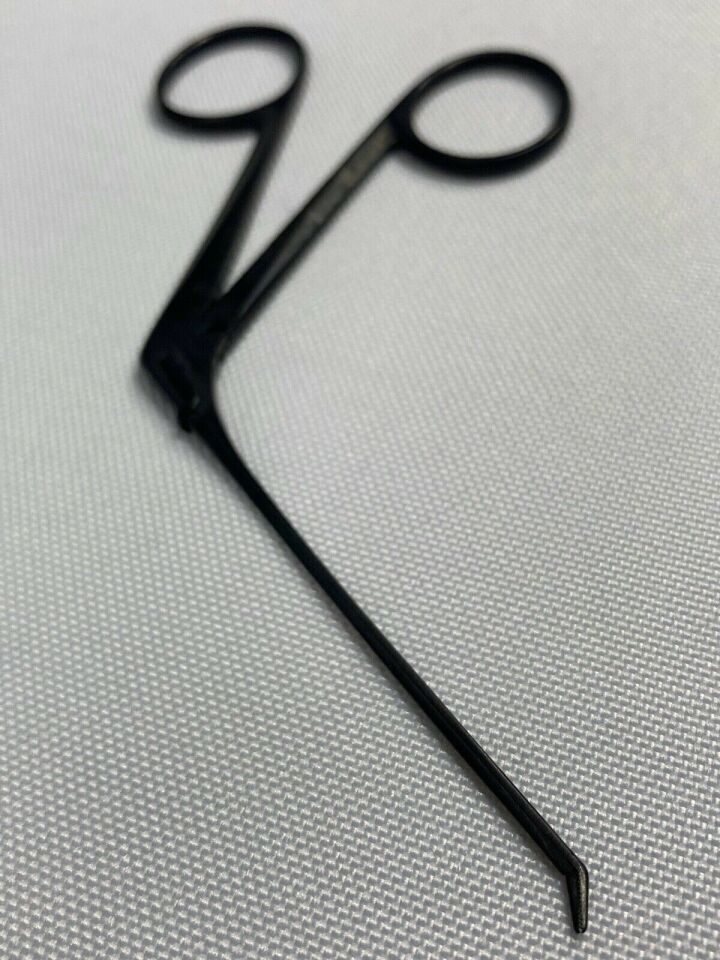 RICHARDS Ear Ebony Finish Upturned 45deg Jaw Grasping Forcep — photo 8