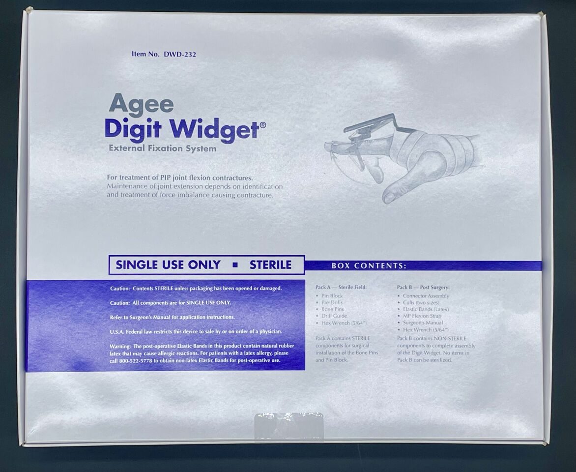 HAND BIOMECHANICS LAB, INC. DWD-232 Hand Biomechanics Lab Agee Digit Widget External Fixation System