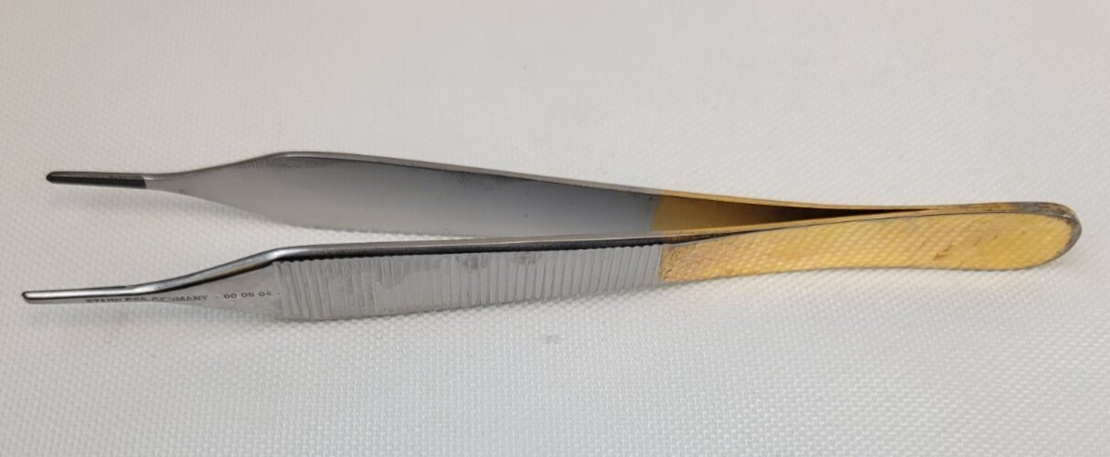 XOMED 3740031 Adson Dressing Forceps, Straight, Serrated Jaws