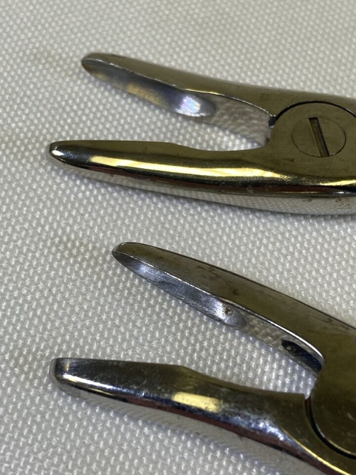STILLE  Pair of Curved 3mm & 4mm Leksell Bone Rongeurs Double Action — photo 5