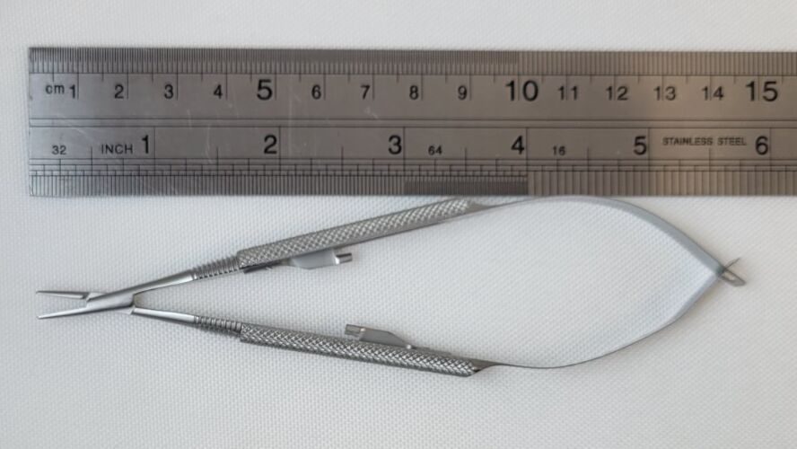 SCANLAN 6006-50 Castroviejo Micro Needle Holder Straight Diamond Dust Jaw 5 3/4" — photo 9