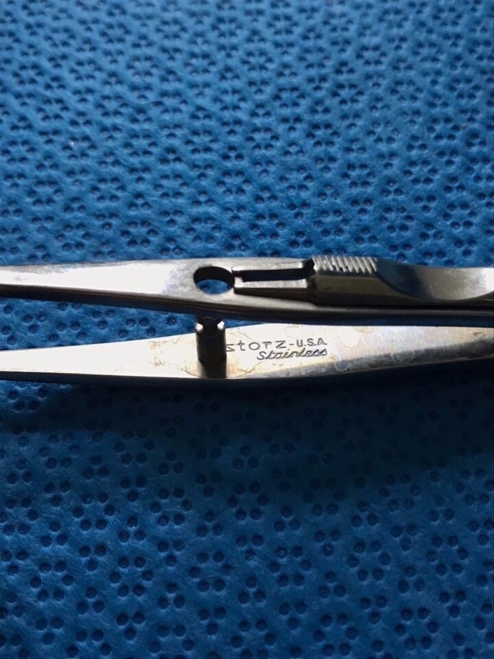 STORZ E-2330 Jameson Muscle Forceps Left w/ Lock Ophthalmology ENT — photo 6