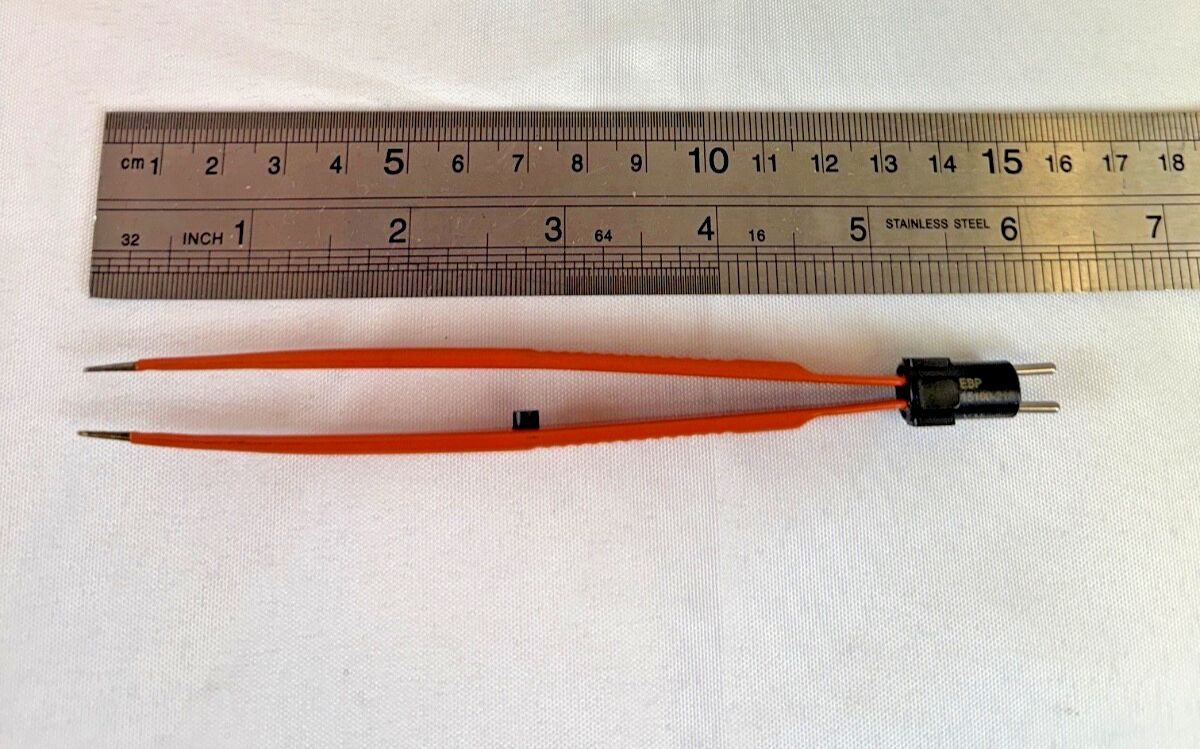 V. MUELLER EBP15100-21S Non Stick Straight 1mm Tip 6" Bipolar Forceps General — photo 7