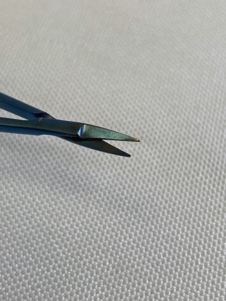 BOSS INSTRUMENTS 71-5340T Malis Titanium Bayonet Scissor Fine Tip 3.75" WL Neuro — photo 5