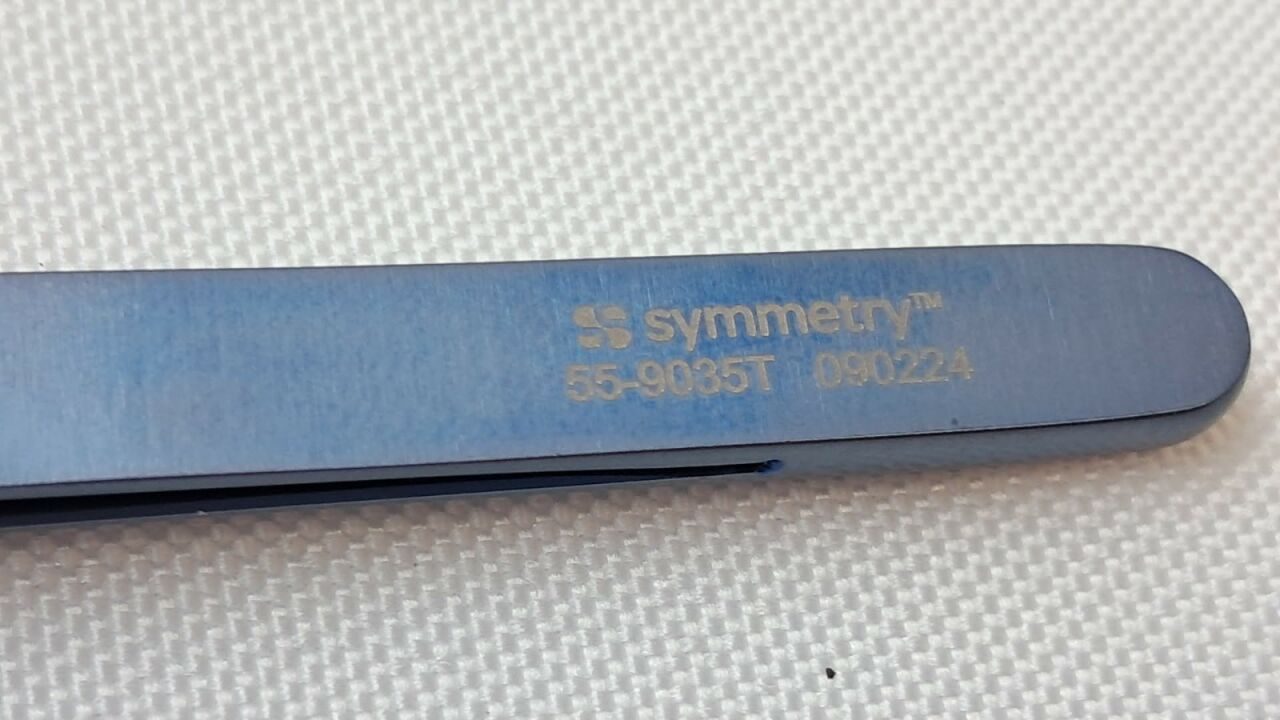 SYMMETRY 55-9035T Titanium Gerald-DeBakey Tissue Forceps 1.0mm 7" Vascular — photo 3